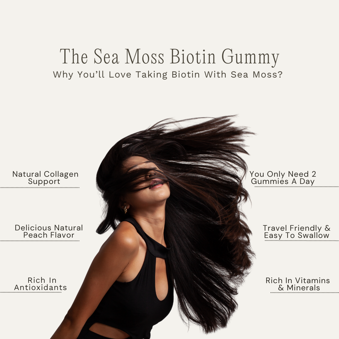 The Biotin Sea Moss Gummy Pouch (Hair, Skin, & Nail Nourishment)