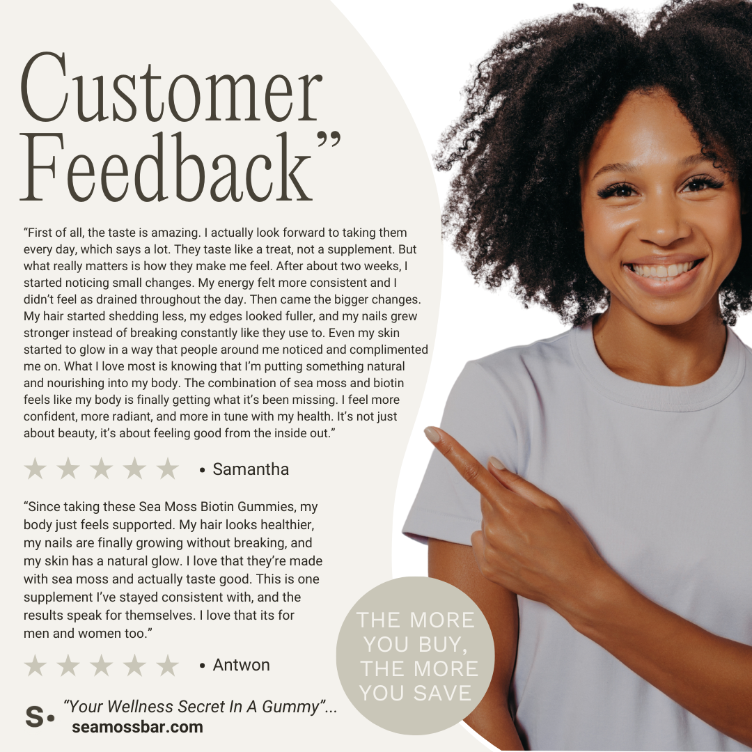 The Biotin Sea Moss Gummy Pouch (Hair, Skin, &amp; Nail Nourishment)